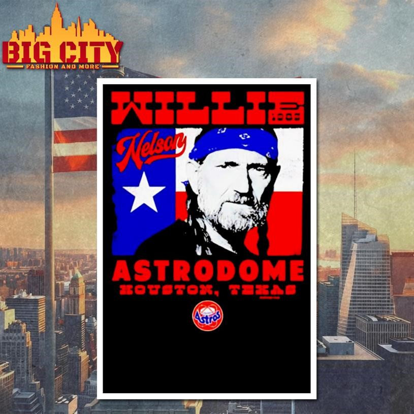 Willie Nelson x Houston Astros Astrodome vintage shirt