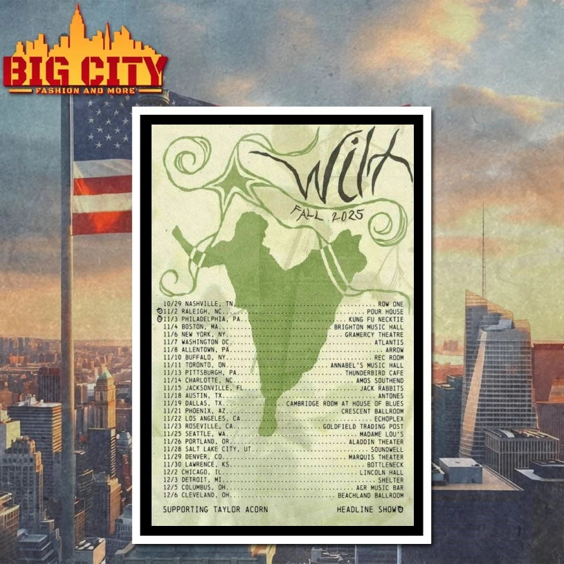 Wilt Band 2025 Fall Tour Poster Shirts