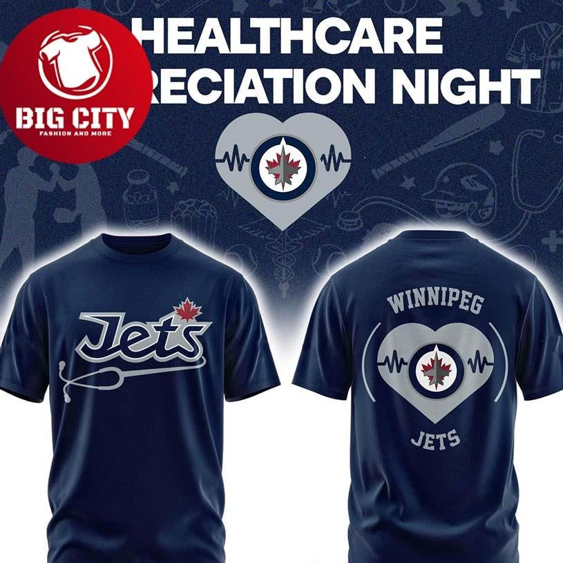 Winnipeg Jets Healthcare Appreciation Night 2026 NHL Two Sided Shirt