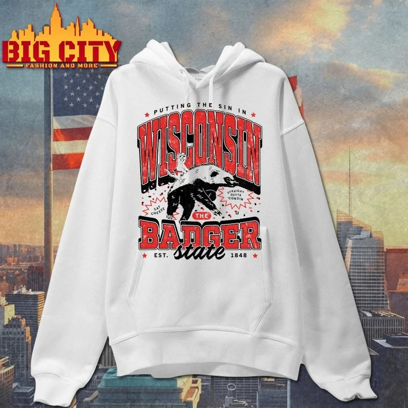 Wisconsin Max Collegiate Heavyweight shirts