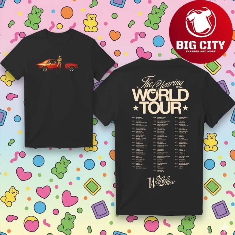 Wolf Alice The Clearing 2025 Tour Two Sided Shirt