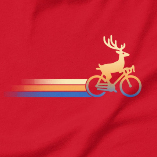 Woodland Cyclist Deer - Unisex T-shirt