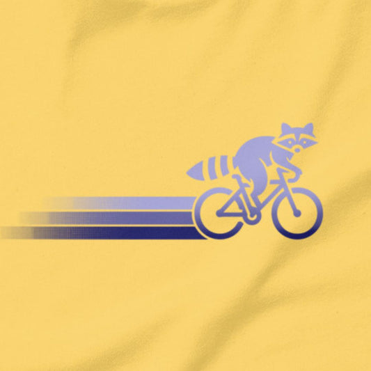 Woodland Cyclist Raccoon - Unisex T-shirt