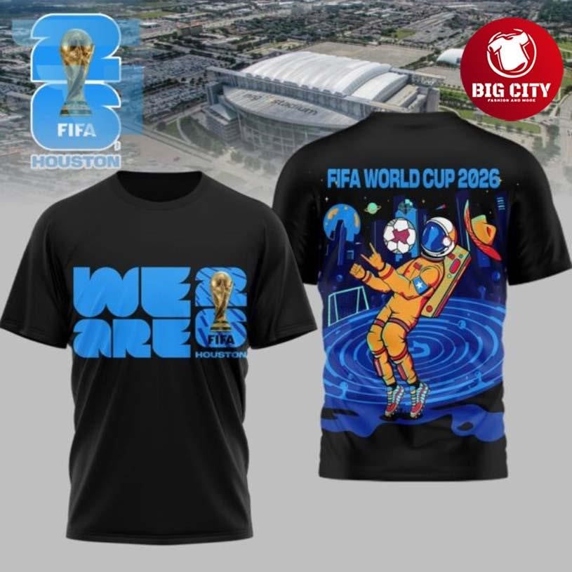 World Cup Football Soccer Houston 2026 Two Sided Shirt