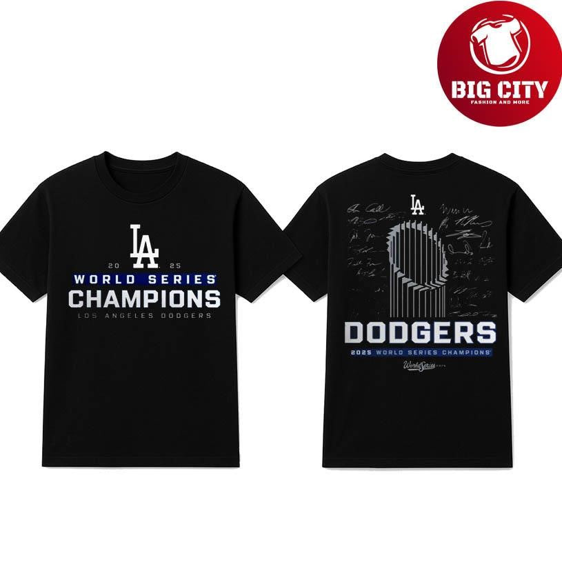 World Series Champions LA Dodgers 2025 Two Sided Shirt