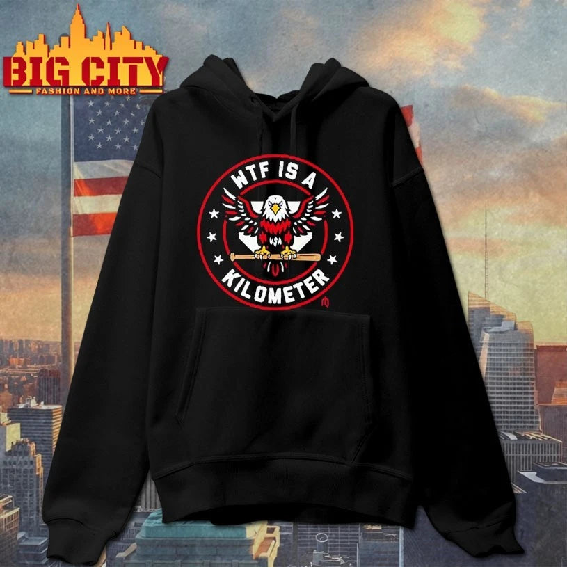 Wtf is a kilometer eagle USA shirt