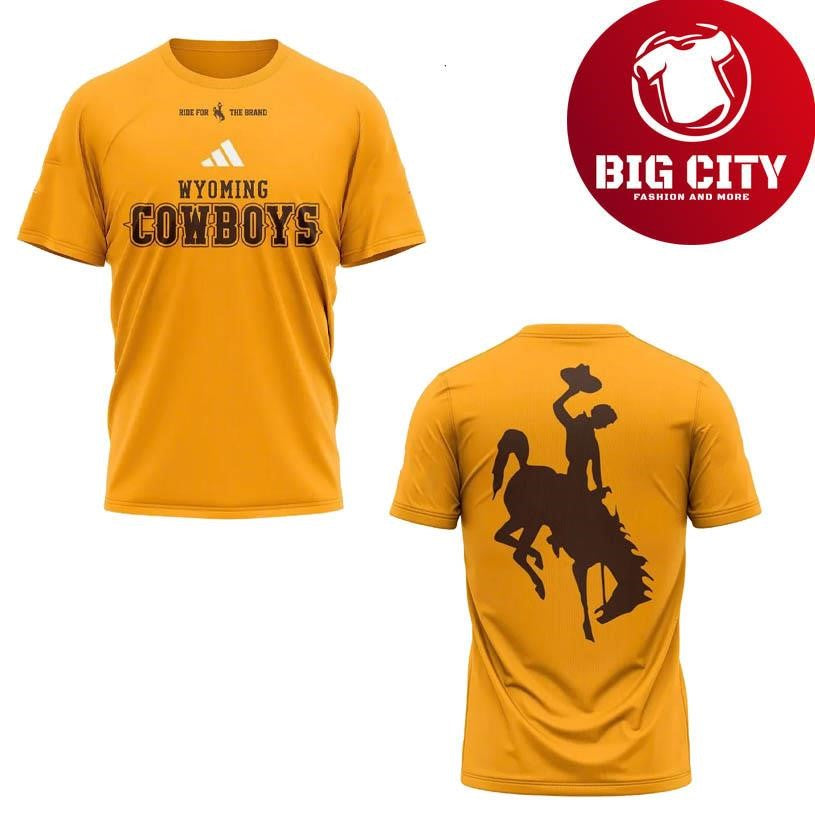Wyoming Cowboy Football The Cowboy Walk Two Sided Shirt