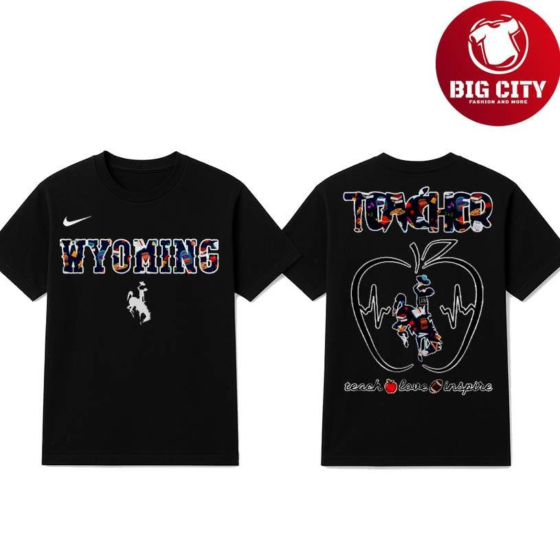 Wyoming Cowboy Teachers Appreciation Night 2025 Two Sided Shirt