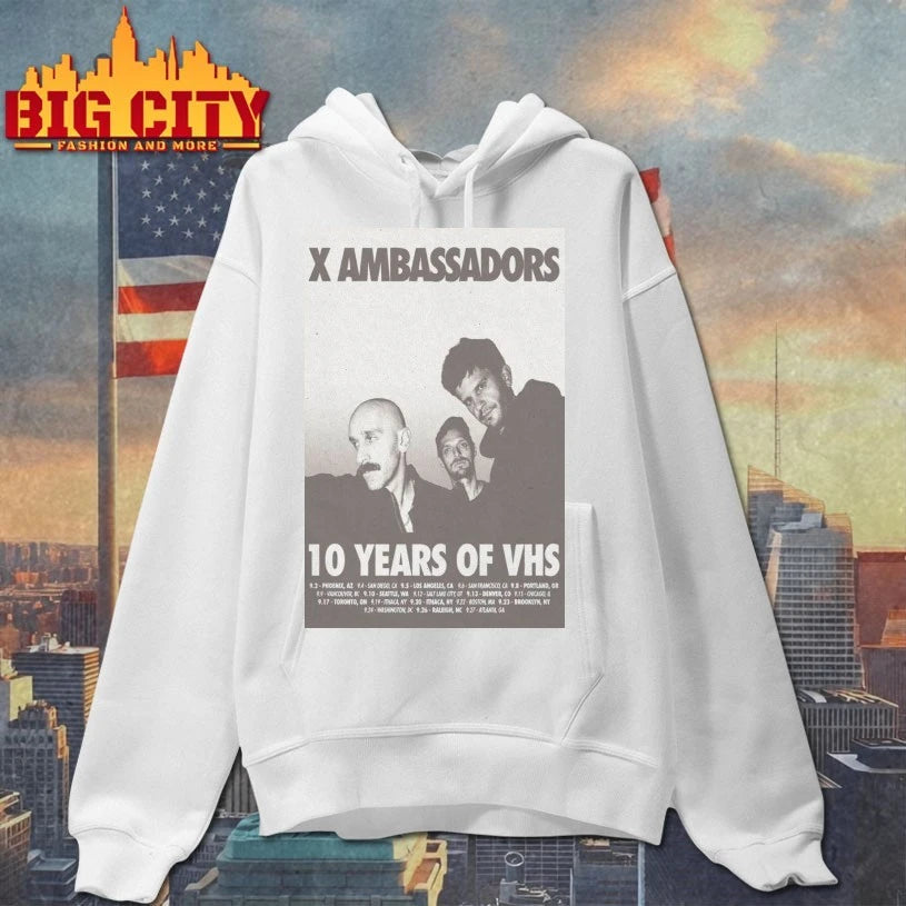 X Ambassadors 10 Years Of VHS Tour 2025 Poster Shirt