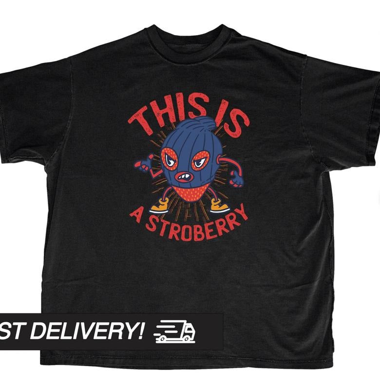 Y2k Shirt, This Is Stroberry Shirt, y2k clothing, Goth Punk T-Shirt, Streetwear T-Shirt, Alternative Clothing Menswear Top