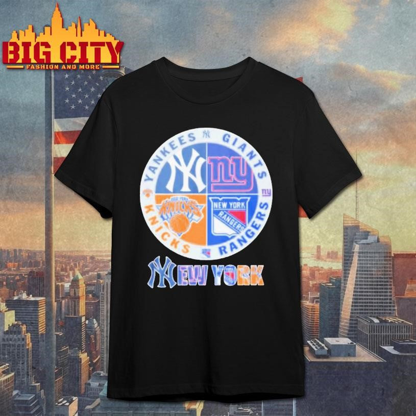 Yankees Giants Rangers And Knicks 2025 Premium Shirt