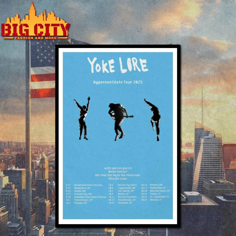 Yoke Lore Hyperventilate Tour 2025 Poster poster shirt