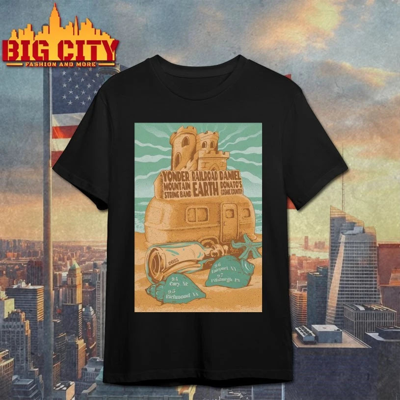 Yonder Mountain String Band, Daniel Donato, Railroad Earth Tour 2025 Poster Shirts