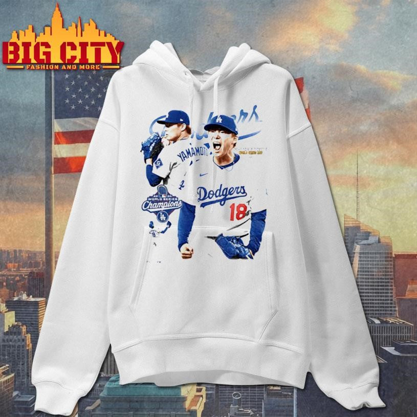 Yoshinobu Yamamoto World Series MVP RHP Los Angeles Dodgers MLB Baseball Shirt