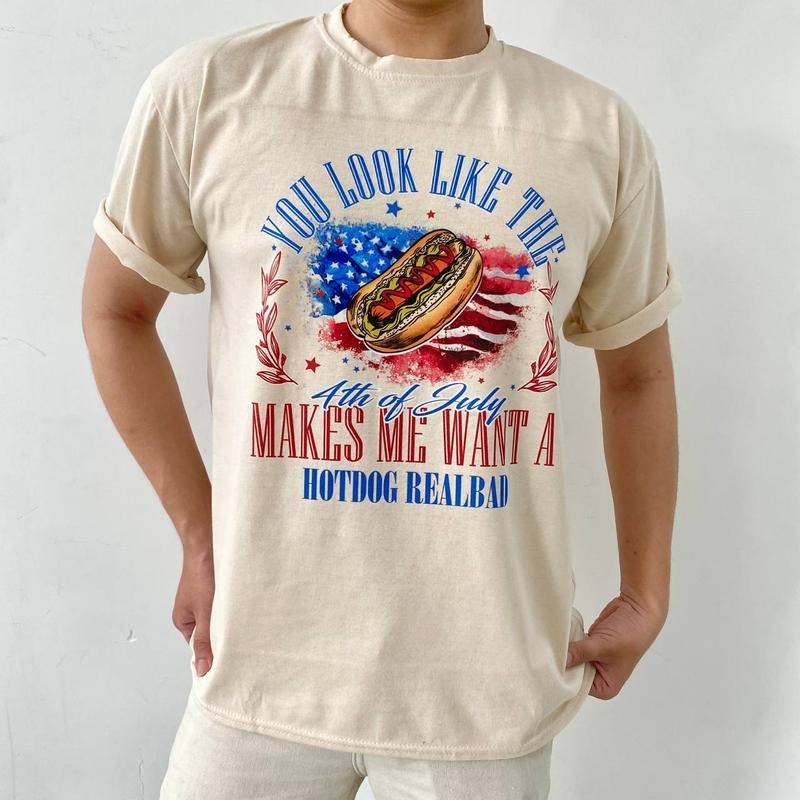 You Look Like The 4th Of July  Shirt, 4th Of July Gift Shirt Hoodie Sweatshirt | ZylaModa.com