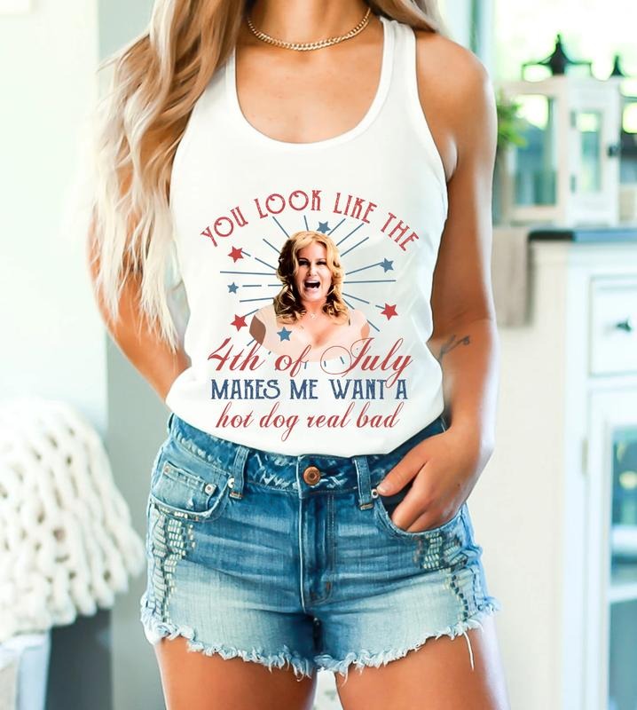 You Look Like The 4th Of July Tank Top, Funny Movie Meme Tank Top, Fourth Of July Tank Top, Patriotic Tank Top T-Shirts,...
