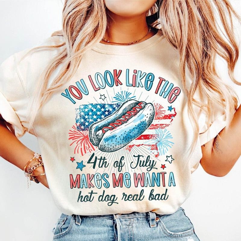 You Look Like the 4th of July Shirt, America, USA, Independence Day Shirt, American Crewneck Sweatshirt, 1776 4th Of July...