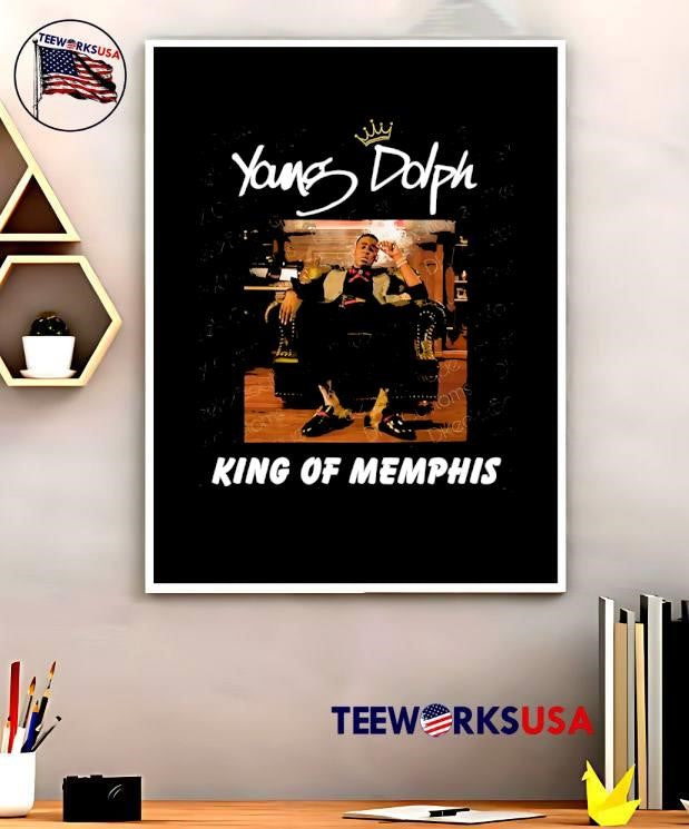 Young Dolph King of Memphis Sitting on Throne shirt