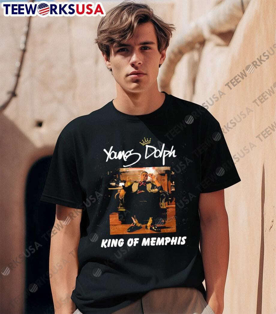 Young Dolph King of Memphis Sitting on Throne shirt