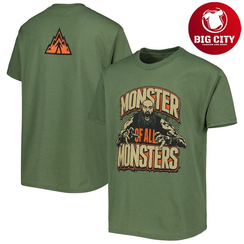 Youth Olive Braun Strowman Monster Of All Monsters Two Sided Shirt