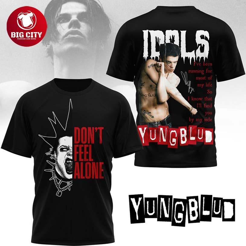 Yungblud Idols Don’t Feel Alone 2025 Viral Hit Two Sided Shirt