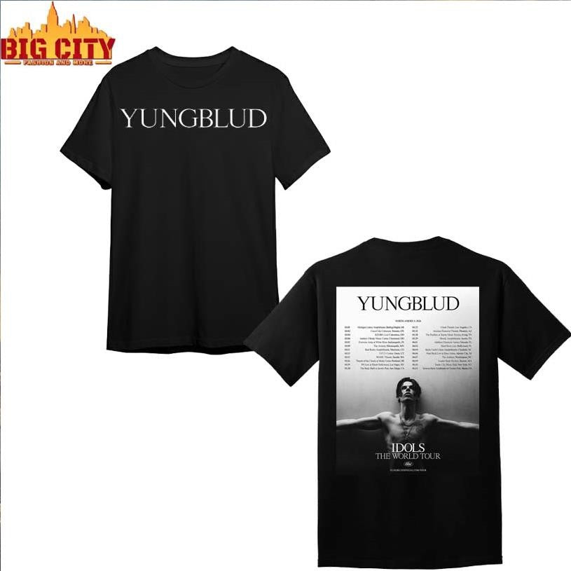 Yungblud Idols The World Tour North America 2026 Schedule Dates Two Sided Shirt