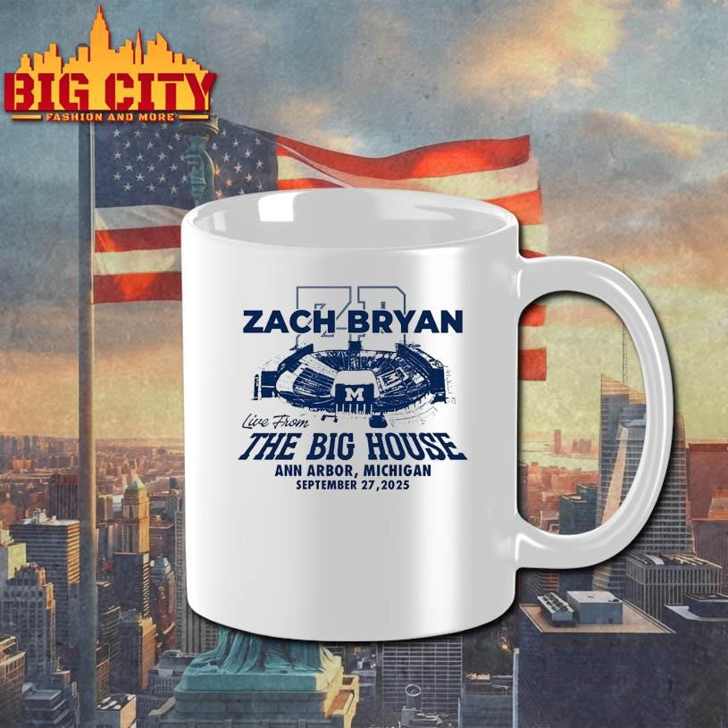 Zach Bryan Michigan September 27 2025 Tour Shirt