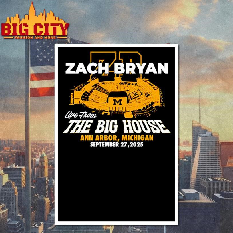 Zach Bryan Michigan Stadium Sep 27 2025 Shirt