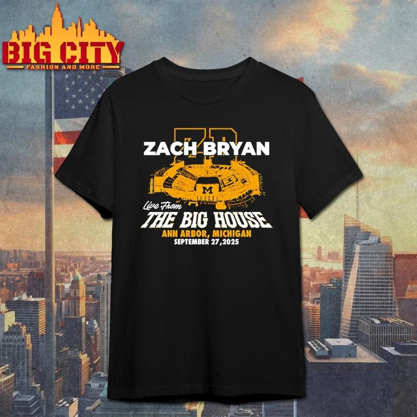 Zach Bryan Michigan Stadium Sep 27 2025 Shirt