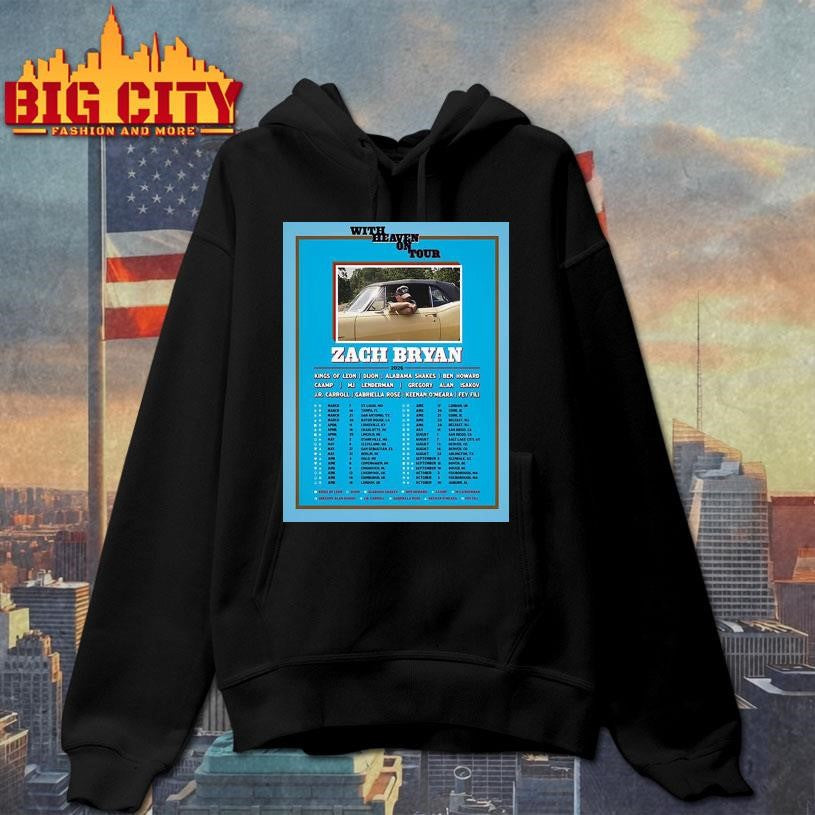 Zach Bryan With Heaven On Tour 2026 Shirt