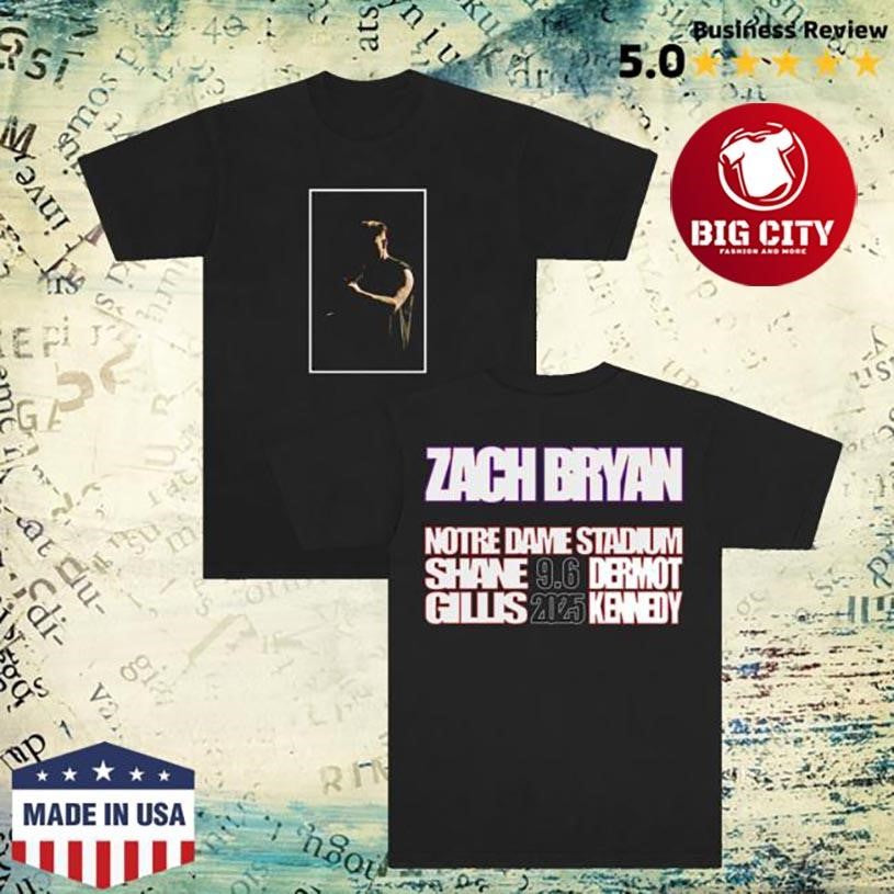 Zach Bryan Zb Notre Dame Two Sided Shirt