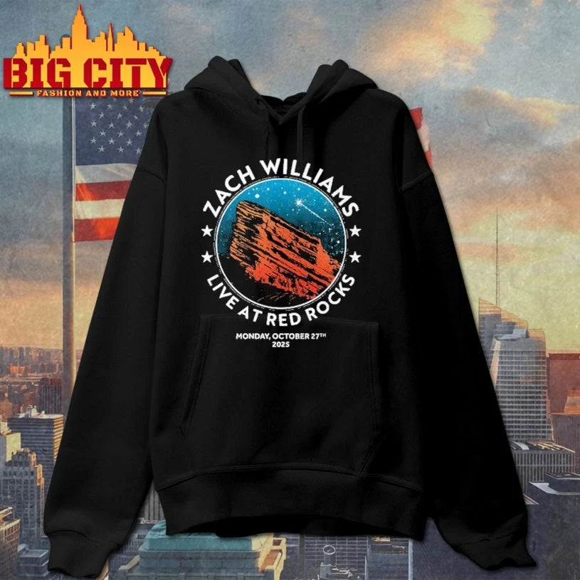 Zach Williams show at Red Rocks Amphitheatre Oct 27 2025 shirt