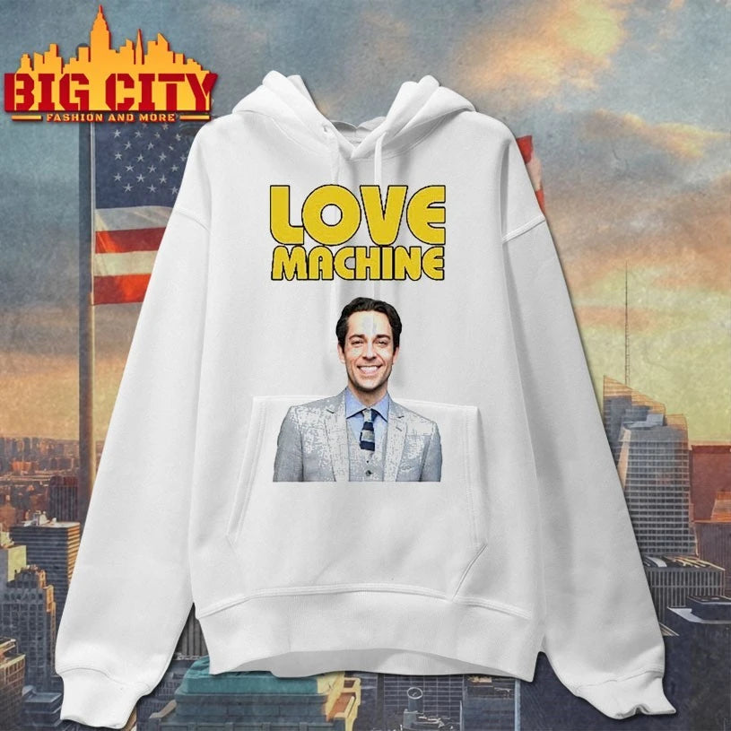 Zachary Levi Love Machine Raglan shirts
