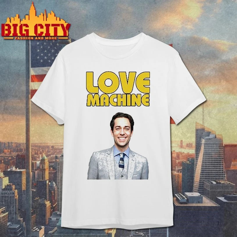 Zachary Levi Love Machine Raglan shirts