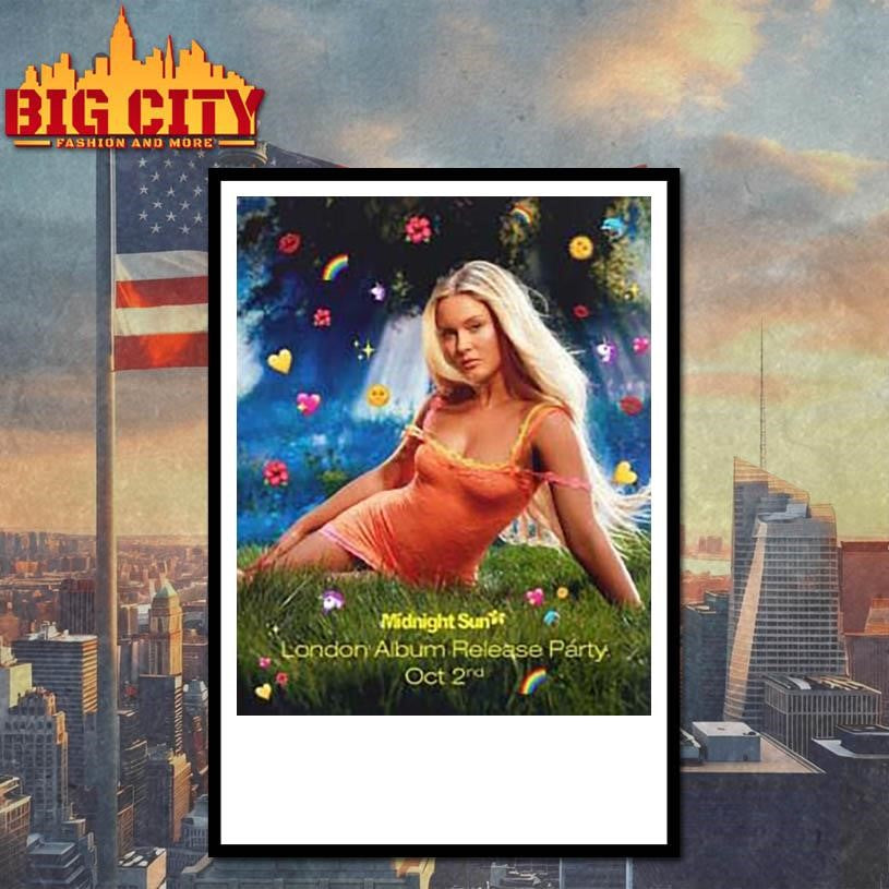 Zara Larsson Midnight Sun London Album Release Party On October 2 2025 Essentials Shirt