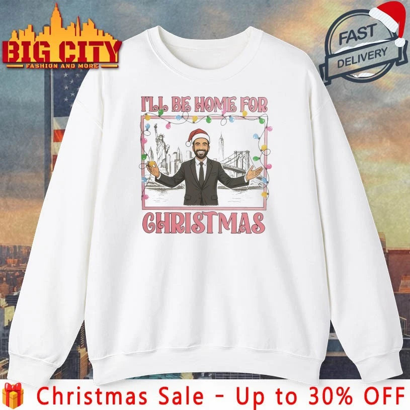 Zohran Mamdani I’ll Be Home For Christmas shirt