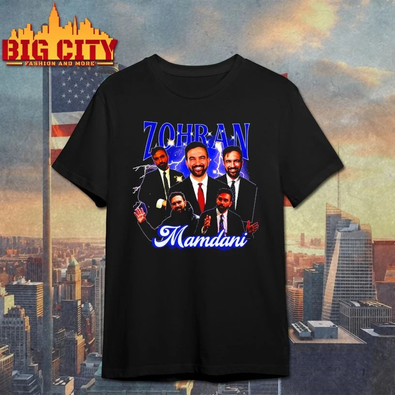 Zohran Mamdani Rap Bootleg Y2K shirt