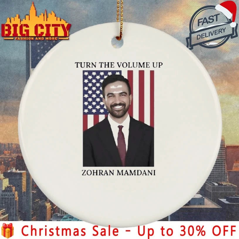 Zohran Mamdani Turn The Volume Up Photo Shirt