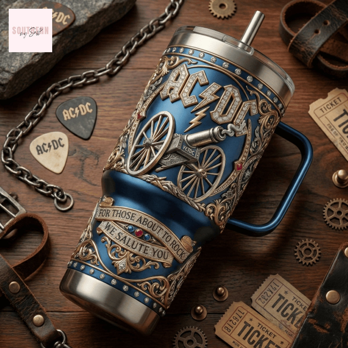 AC DC For Those About To Rock We Salute You Tumbler