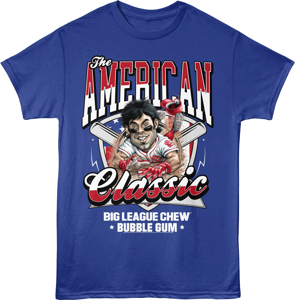 American Classic Baseball Slide Big League Chew T-Shirt