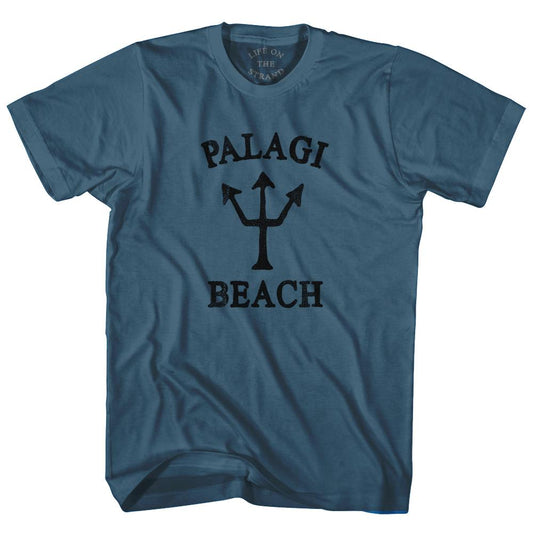 American Samoa Palagi Beach Trident Adult Cotton T-Shirt Style003