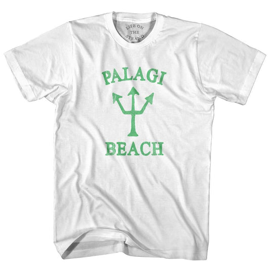 American Samoa Palagi Beach Emerald Art Trident Adult Cotton T-Shirt