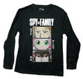 Spy x Family Mens Long Sleeve T-Shirt -3 Panel Character Eye Images Below Hoodie, Sweatshirt | ZylaModa.com