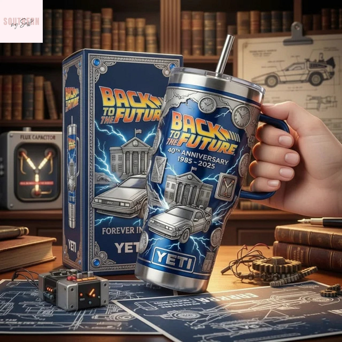 Back To The Future 40th Anniversary Forever In Time Tumbler