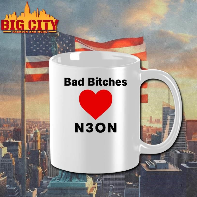 bad bitches love neon shirt