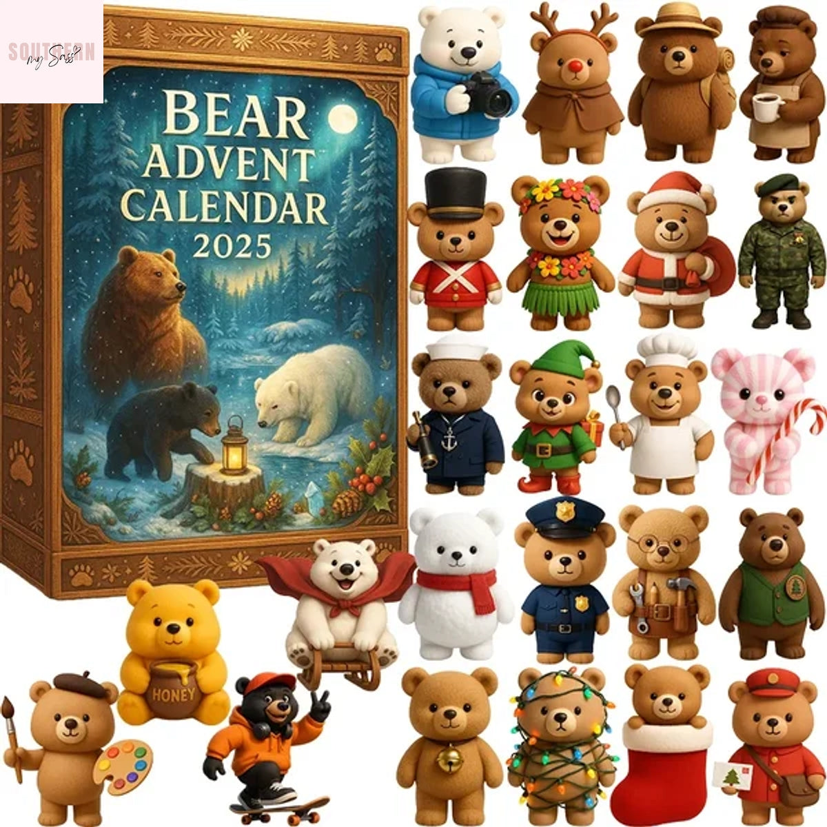 Bear 2025 Christmas Countdown Advent Calendar