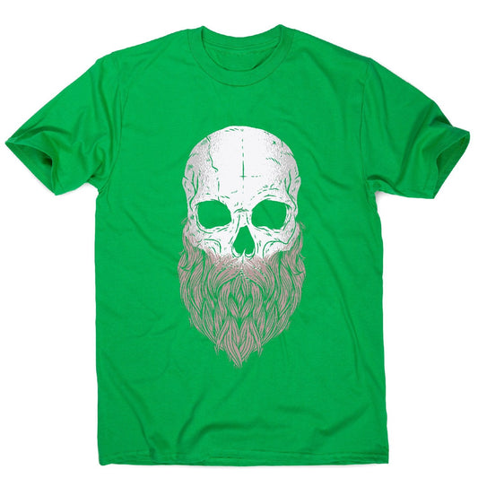 Bearded skull - halloween men's t-shirt