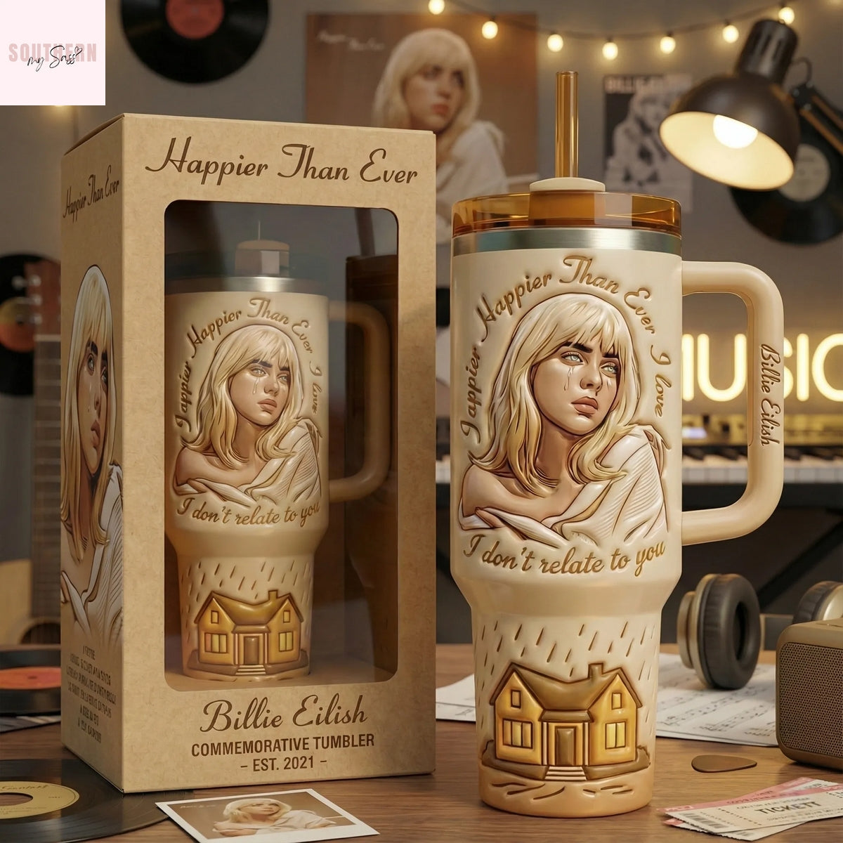 Billie Eilish Happier Than Ever Tumbler