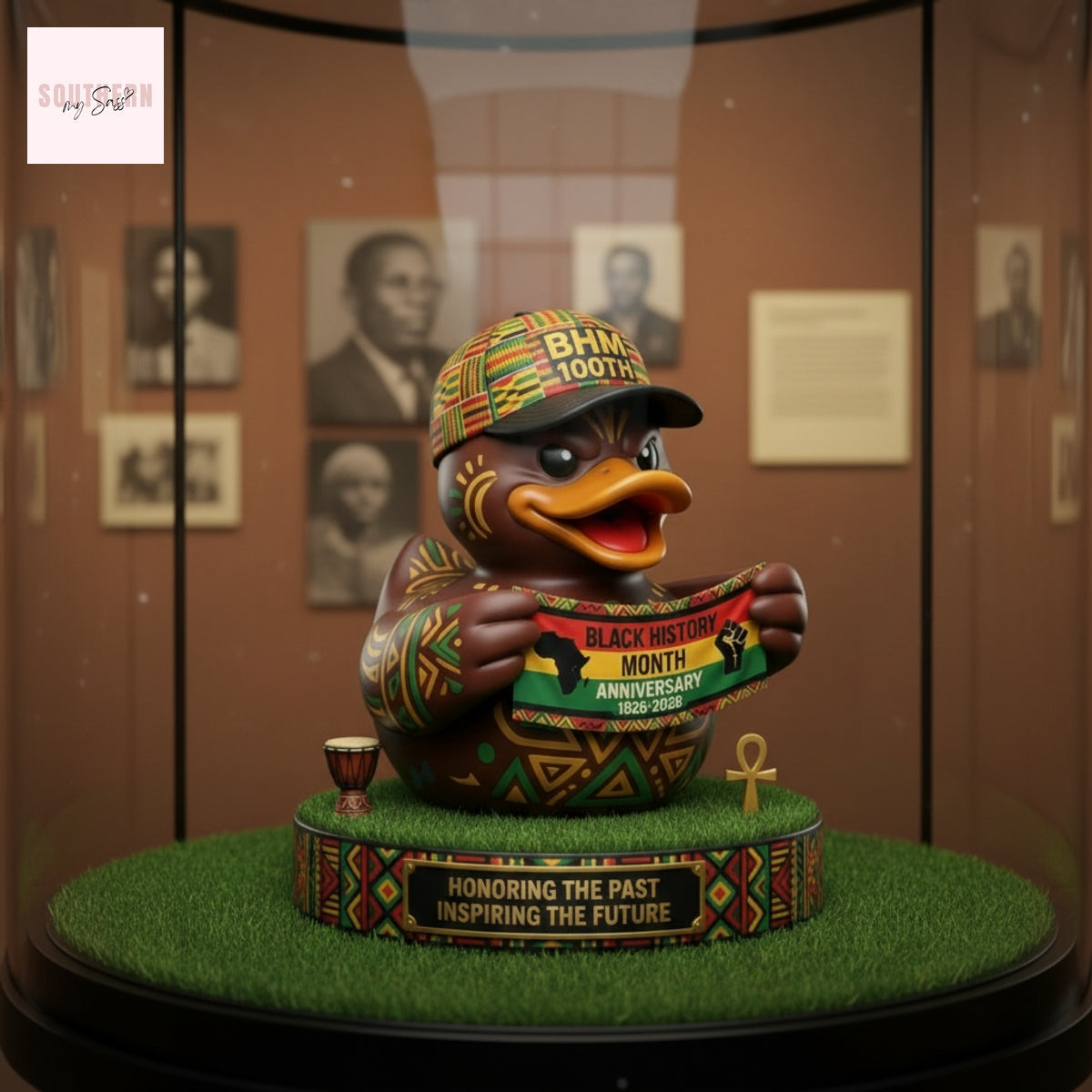 Black History Month 100th Anniversary 1926-2026 Commemorative Rubber Duck
