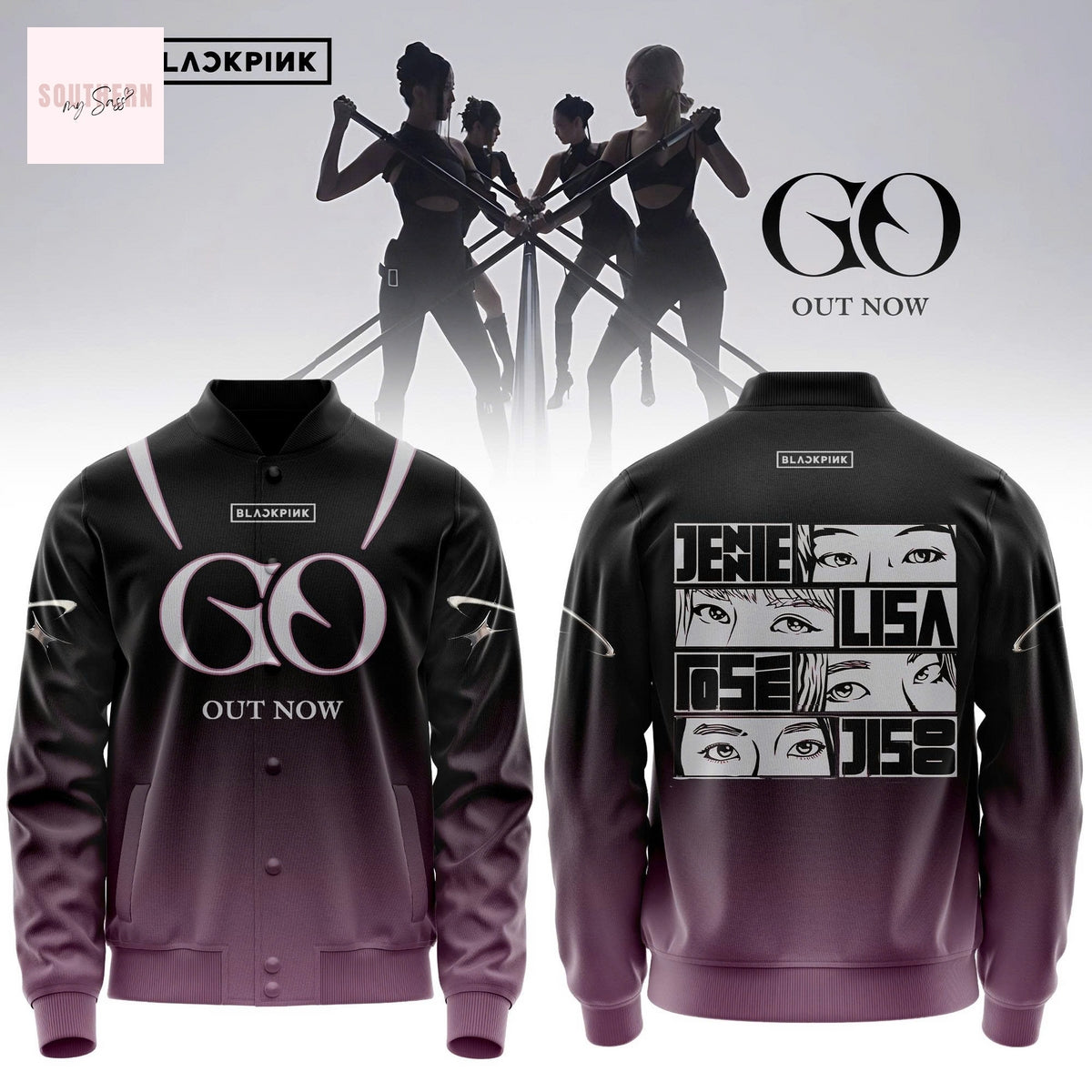 BlackPink Go Out Now Baseball Jacket